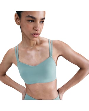 Women's Nike Alate Spaghetti Strap Cropped Bra in Cannon