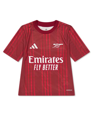 Boys adidas Kids Arsenal Short Sleeve T Shirt in Red/Orange
