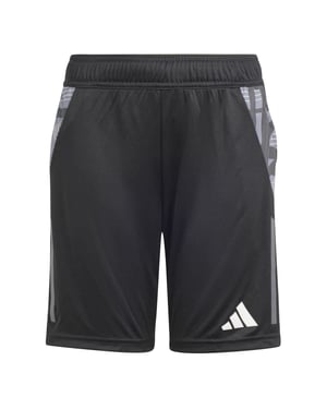 Boys adidas Tiro24 C Trousershoy Football Short Unisex Kids in Black/Dark Grey