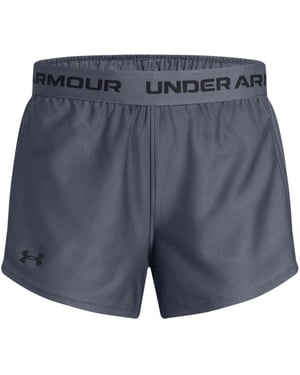 Girls Under Armour Play Up Shorts Girls in Downpour Gray