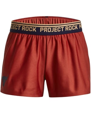 Girls Under Armour Stone 3 Pocket Chino Shorts in Red