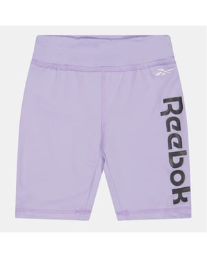Girls Reebok 2 Pack Slim Fit Bermuda Shorts in Lavender