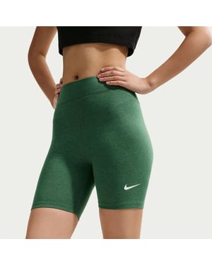 Women's Nike Classic 8 Inch Biker Cycling Shorts in Fir/Sail