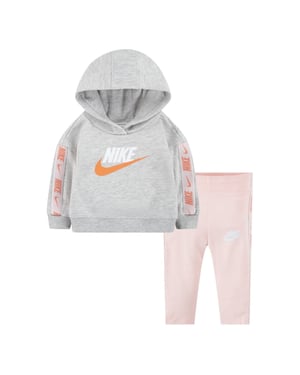Girls Nike Hooded Long Sleeve Legging Suit in Atmosphere