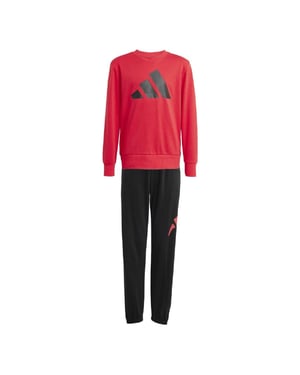 Boys adidas Juniors Essentials Joggers Set in pure ruby