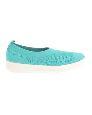 Fit Flop Dam Uberknit Ballettskor (Blå)