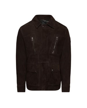 Men's Belstaff Continental Leather Jacket in Burnt Oak