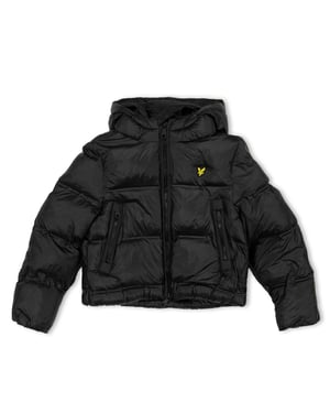 Boys Lyle And Scott Crp Puffer Coat in Jet Black