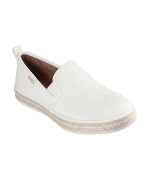 Skechers Dames Flexpadrill Canvas Espadrilles (Off White)