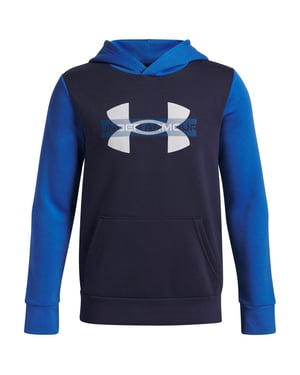 Boys Under Armour Rival Fleece Cblck G in Blue