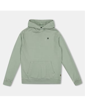 Boys G Star Hooded Neck Long Sleeve Kangaroo Pocket Sweater in Gs Mercury
