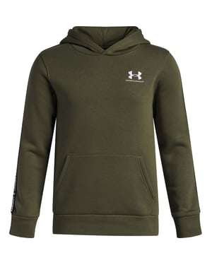 Boys Under Armour B Icon Fleece Hoody Tap in Green