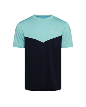 Men's OEX Flynn T And Sht in Aqua/Navy