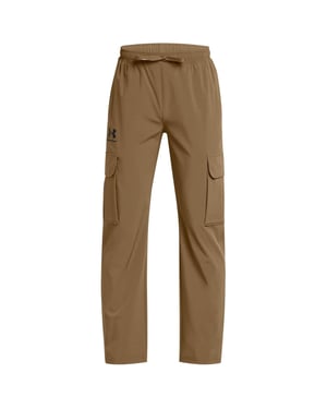 Boys Under Armour B Icon Woven Combat Joggers in Brown