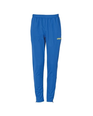 Boys Uhlsport Score Zipped Pocket Slim Fit Pants in Blue/Lime