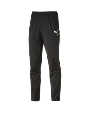 Men's Puma Liga Training Pant Core Tracksuit Bottom in Black/White