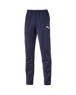 Men's Puma Liga Training Pant Core Tracksuit Bottom in Peacoat/White