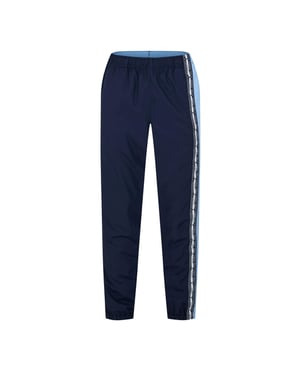 Men's Lacoste Color Block Slim Cut Track Pants in Navy Blue