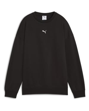 Women's Puma Oversized Sweatshirt in Black