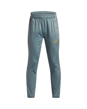 Boys Under Armour Training Tracksuit Bottoms Juniors in Grey/Orange