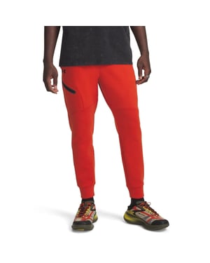 Men's Under Armour Unstoppable Fleece Joggers with Zipped Pocket in Surplus Orange