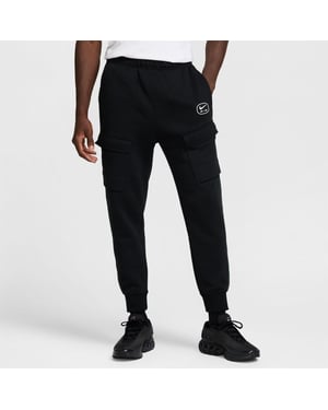 Men's Nike NSW SW AIR CARGO PANT FLC BB in Black/Fir