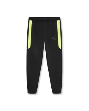 Boys Puma Finesse Performance Training Pants Junior in Black/Yellow