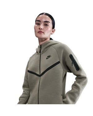 Women's Nike Tech Fleece Windrunner Womens in Light Army