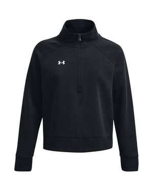 Women's Under Armour Armour Ua Rival Fleece HalF-Zip in Black