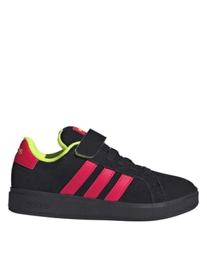 Boys adidas Grand Court Trainers in Core Black/Luci