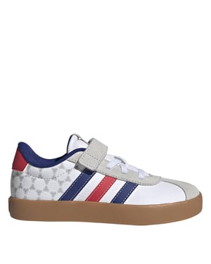Boys adidas Vl Court 3.0 Slip On Trainers in Ftwr White/Pure