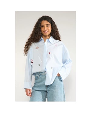 Nümph 707049 nutenja shirt floaty blue
