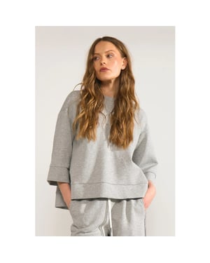 Nümph 707095 nunathalie sweat medium grey mel