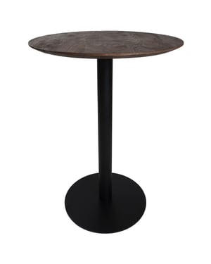 Home67 Bartafel espresso mangohout rond ø70 cm