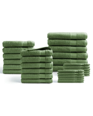 DoubleDry Handdoeken 30-delig set hotel kwaliteit 500 g/m2 -