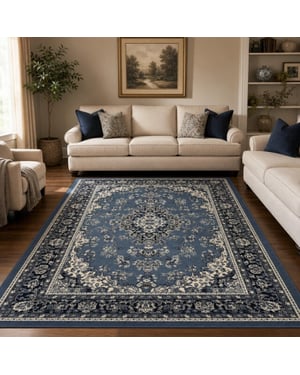 Muratap Nain klassiek vintage oosters vloerkleed medaillon 140x200 cm