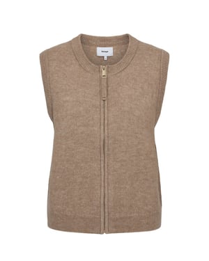 Nümph 707122 nufuette zip vest silver mink