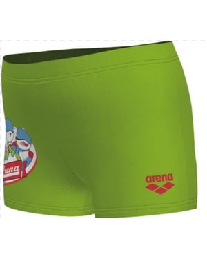 Boys Arena Swim Shorts in Soft Green