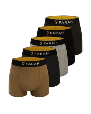 Men's Farah Carmi 5 Pk Box in Multi