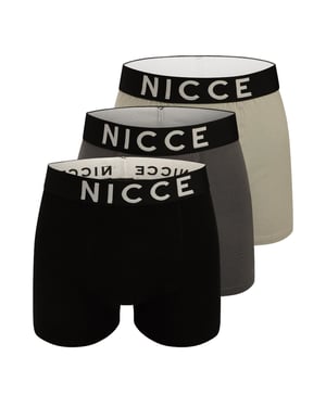 Men's NICCE Vidaxl 3 Pk Bo in Blk Gry