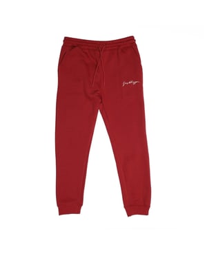 Boys Hype Regular Fit Joggers with Ribbed Cuff in Rust