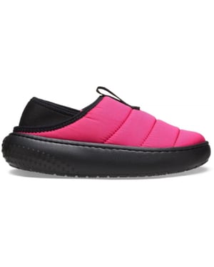 Boys Crocs Classic Shuv Clogs Flats in Dragon Fruit