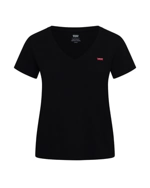 Women's Levis Perfect Slub Vneck Anthracite in Anthracite Ni