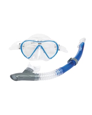 Zoggs Unisex Adult Reef Explorer Snorkel Set (Blue)