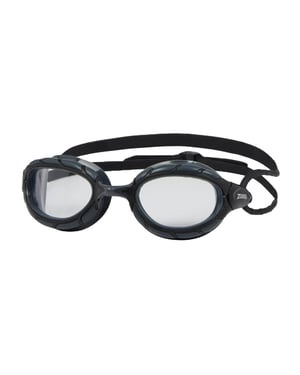 Zoggs Unisex Adult Predator Swimming Goggles (Black/Clear)