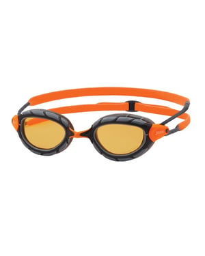 Zoggs Unisex Adult Predator Pol Ultra Swimming Goggles (Grey/Orange)