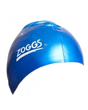 Zoggs Unisex Adult Silicone Swim Cap (Blue)