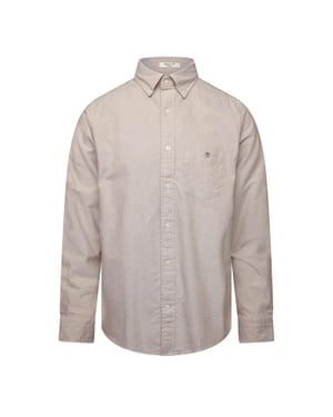 Men's Gant Reg Oxford Ss Shirt Milky Matcha L in MILKY MATCHA