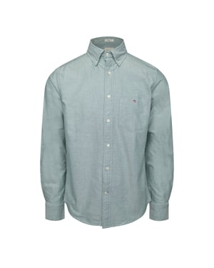 Men's Gant Reg Oxford Shirt Forest Green L in FOREST GREEN