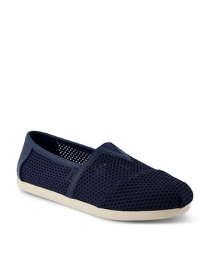 Men's Toms Alpargata Class Textured Espadrille Shoes in Navy